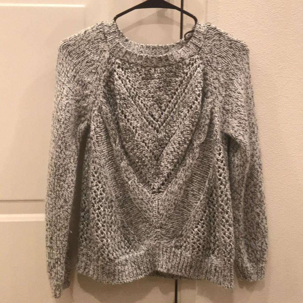 Boho style knit sweater